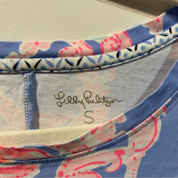 Lilly Pulitzer Short Sleeve Declan Dress in Go With The Flow Print Size S - Picture 6 of 10